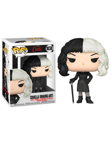 Funko pop disney cruella emma stone cruella de vil con baston creando arte 54466