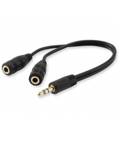 Cable audio equip mini jack 3.5mm macho a 2 jack 3.5mm hembra