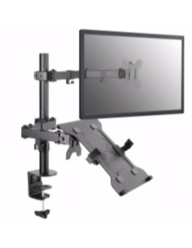 Soporte equip pantalla mesa 13pulgadas - 32pulgadas doble brazo 2 monitores o 1 monitor + 1 portatil (bracket para portatil inc