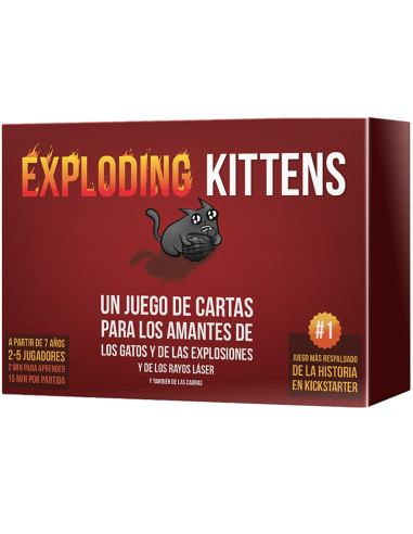 Juego de mesa asmodee exploding kittens pegi 7