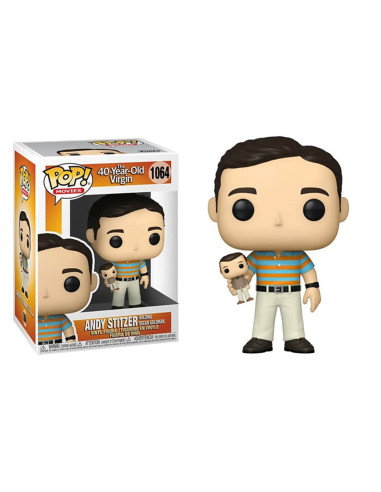 Funko pop cine virgen a los 40 andy sujetando a oscar con opcion chase 54469