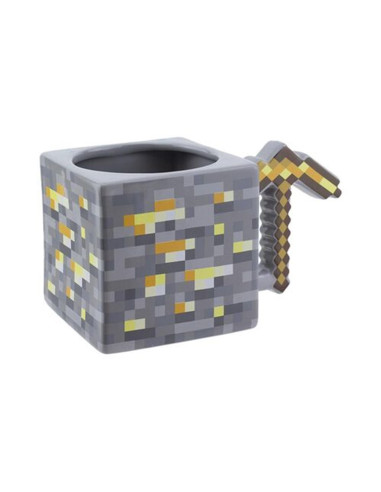 Taza 3d paladone minecraft pico minero de oro