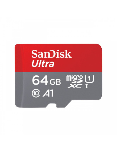 Tarjeta memoria micro secure digital sdxc + adaptador sandisk ultra - 64gb - clase 10 - sdxc - 120mb - s