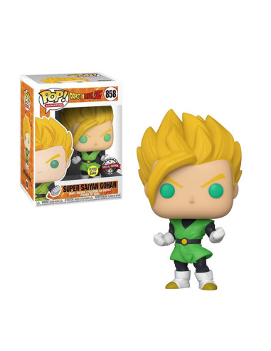 Funko pop dragon ball z super saiyan gohan brillo en la oscuridad glow in the dark edicion especial 36711