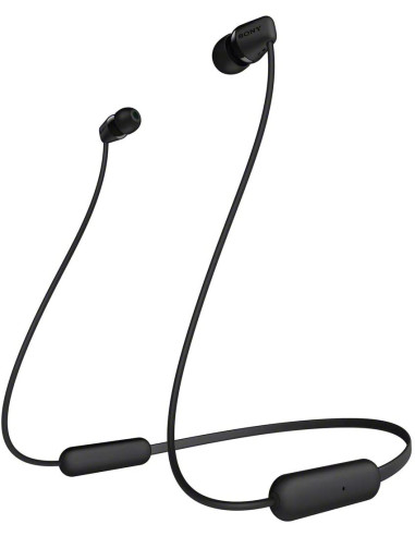 Auriculares sony wic200b - negro - inalambricos - microfono