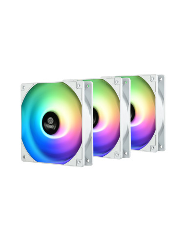 Ventilador gaming enermax hf120 rgb blanco 12cm pack de 3