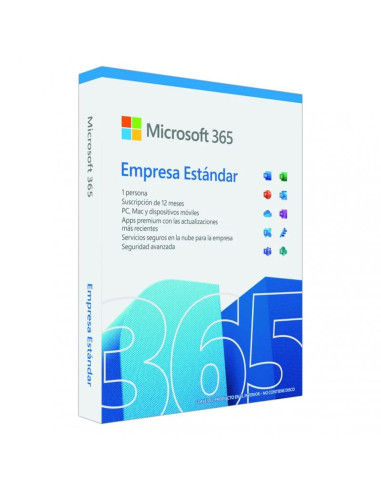 Microsoft office 365 empresa estandar 1 licencia 1 año 5 dispositivos caja