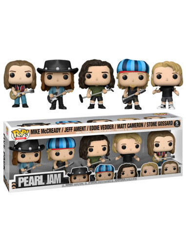 Funko pop estrellas del rock pearl jam pack 5 mike mccready jeff ament eddie vedder matt cameron stone gossard 60042