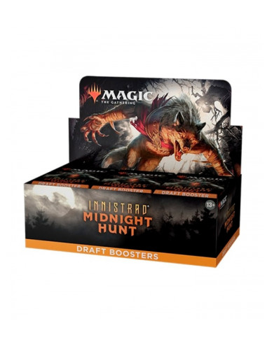 Juego de cartas caja de cartas wizards of the coast magic the gathering draft booster innistrad midnight hunt 36 sobres ingles