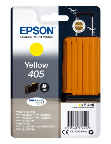 Cartucho tinta epson c13t05g44010 singlepack amarillo 405 durabrite ultra ink