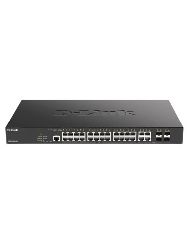 Switch d - link 28 puertos gestionable 24 gigabit ethernet 10 - 100 - 1000 poe 4 sfp