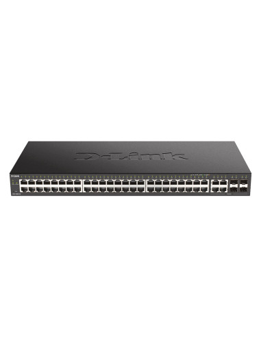 Switch d - link 52 puertos gestionable 48 gigabit ethernet 10 - 100 - 1000 poe 4 sfp