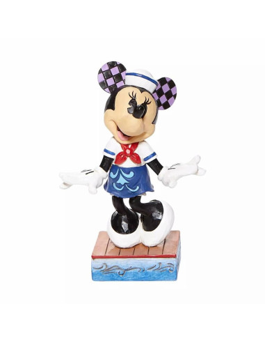 Figura enesco disney minnie posando de marinero