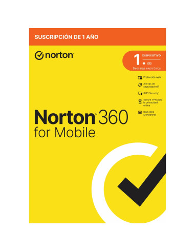 Antivirus norton 360 mobile español 1 usuario 1 dispositivo 1 año caja generic rsp mm gum