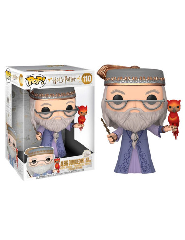 Funko pop harry potter dumbledore con fawkes fenix 10pulgadas 48038