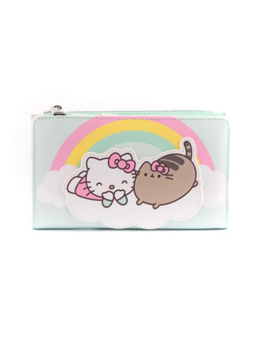 Monedero loungefly pusheen x hello kitty cloud lounging bifold