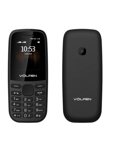 Telefono volfen a3 negro pantalla 1.8pulgadas - camara - radio fm - micro sd -  bateria larga duracion