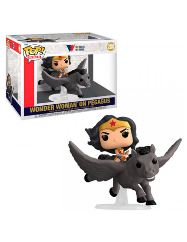 Funko pop ride deluxe dc wonder woman 80th desafio de los dioses wonder woman con pegaso 54989