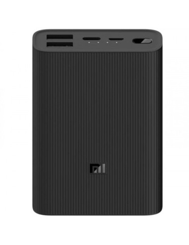 Powerbank 10000mah xiaomi mi power bank 3 ultra compac -  negra