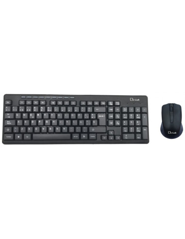 Kit teclado + raton inalambrico l - link ll ll - kb - 555 - wcombo usb negro