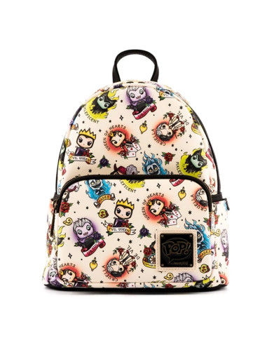 Mochila loungefly disney villanos tattoo aop mini backpack