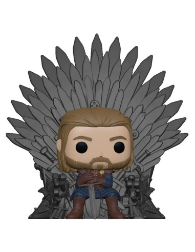 Funko pop deluxe juego de tronos ned star en trono de hierro 56791