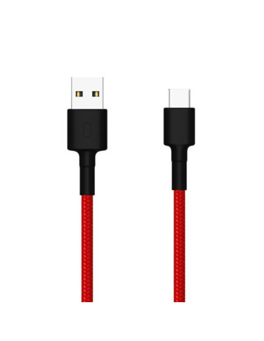 Cable usb xiaomi sjv4110gl -  usb macho -  usb tipo c macho -  1m -  rojo - negro