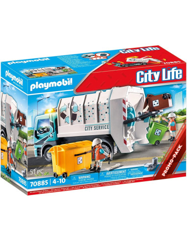 Playmobil city life camion de basura con luces