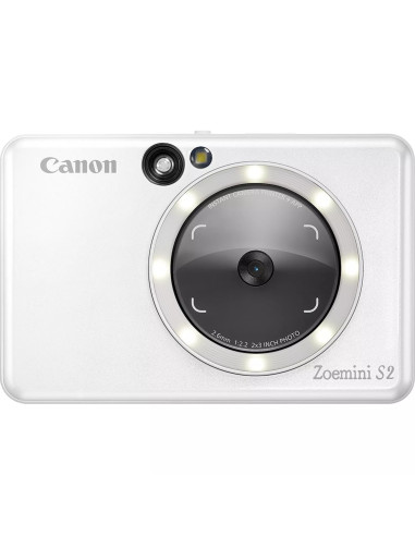 Camara impresora instantanea canon zoemini s2 blanco perla -  8mp -  bluetooth -  capacidad 10 hojas