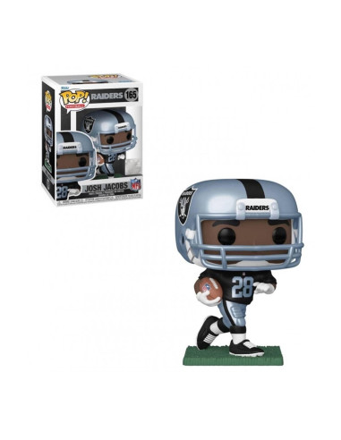 Funko pop deportes nfl las vegas raiders josh jacobs camiseta local efecto metalico 57408