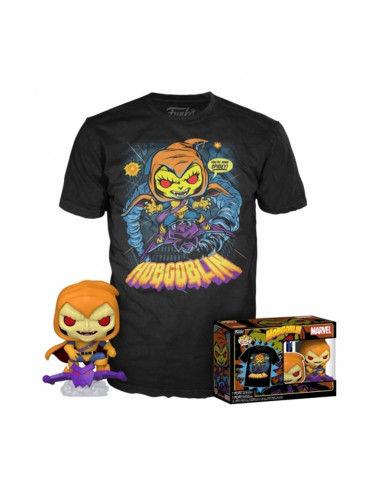 Funko pop marvel spiderman hobgoblin + camiseta exclusiva talla m