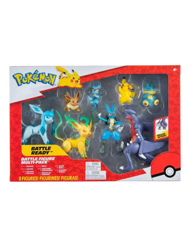 Pack de 8 figuras pokemon batalla region sinnoh