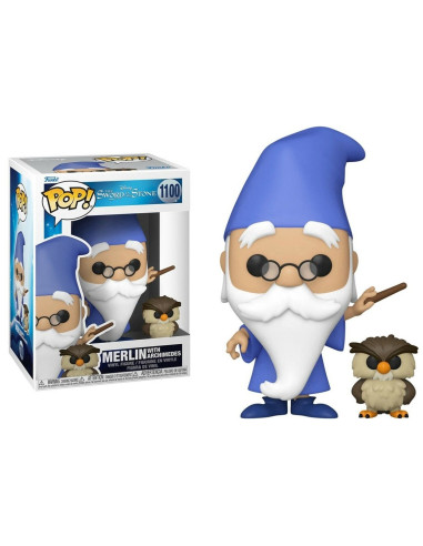 Funko pop disney the sword and the stone merlin el encantador merlin con archimedes 49152