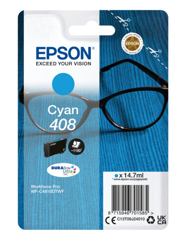 Cartucho tinta epson 408 cian durabrite ultra ink