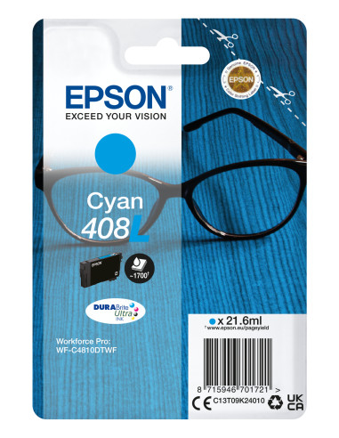 Cartucho tinta epson 408l cian durabrite 408l ultra ink