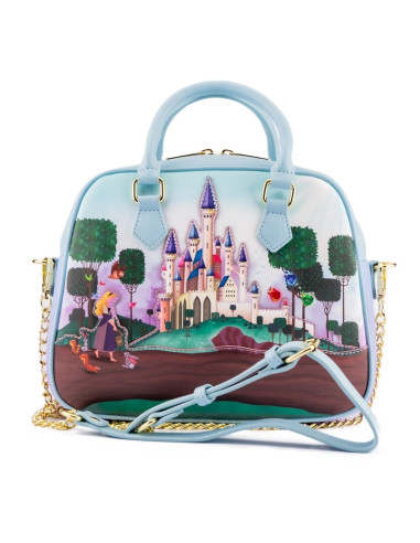 Bolso loungefly castillo aurora la bella durmiente disney