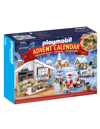 Calendario de adviento playmobil pasteleria navideña