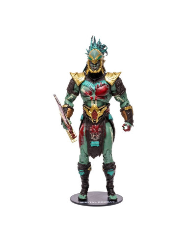 Figura mcfarlane toys mortal kombat kotal kahn (sangriento)