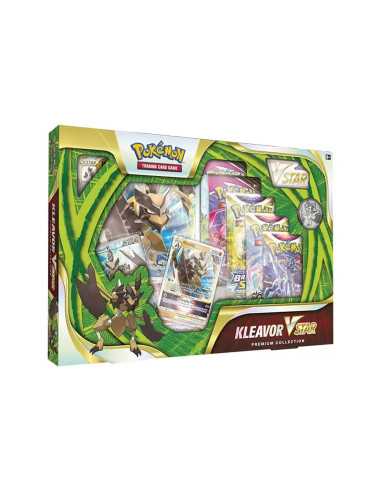 Juego de cartas pokemon tcg colección premium kleavor vstar inglés