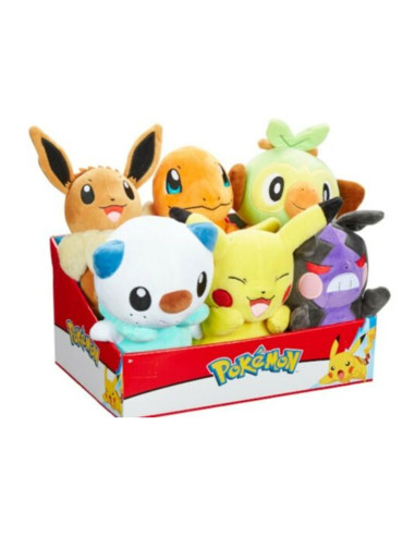 Pack de 6 peluches pokemon ola 9 20 cm