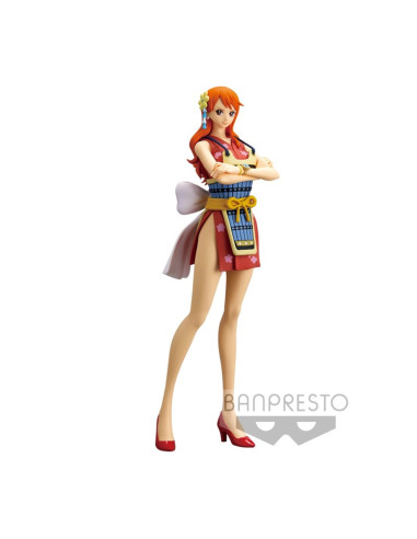 Figura banpresto one piece glitter & glamours nami wano country ver. a