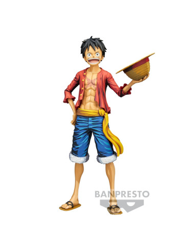 Figura banpresto one piece grandista nero monkey. d. luffy manga dimensions