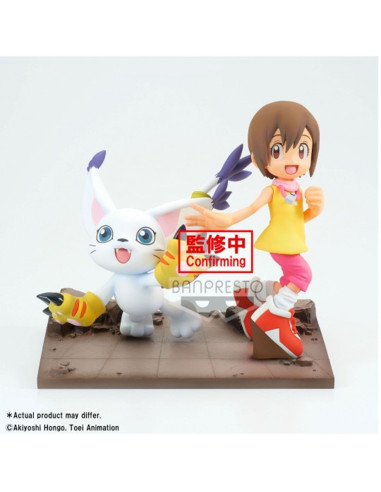 Figura banpresto digimon adventure dxf adventure archives hikari & tailmon