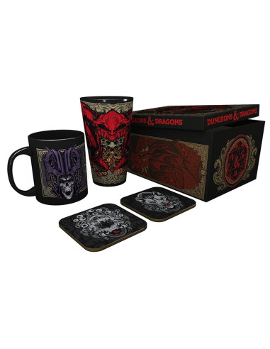 Pack vaso xxl + taza + dos posavasos gb eye dungeons & dragons ampersand