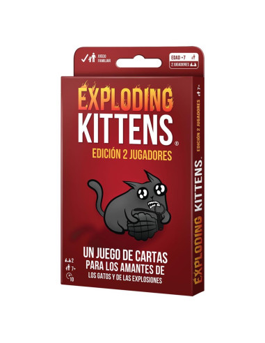 Juego de mesa exploding kittens edicion 2 jugadores pegi 10