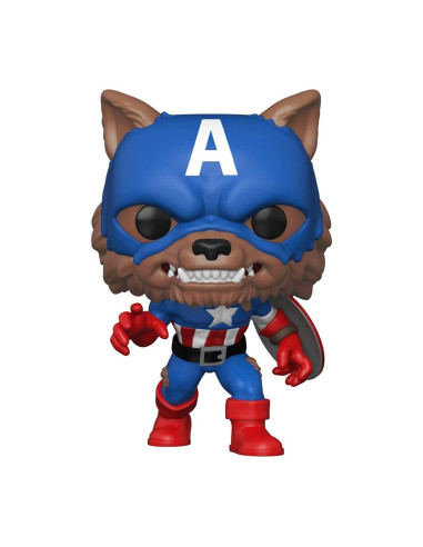 Funko pop marvel capitan america capwolf edicion limitada exclusiva 55506