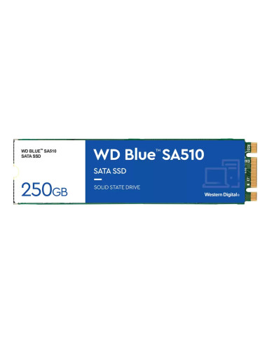 Disco duro interno ssd wd western digital blue sa510 wds250g3b0b 250gb m.2 2280 sata3