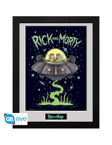 Poster enmarcado gb eye rick & morty