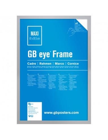 Marco gb eye mdf plateado -  maxi ''91.5 x 61cm''