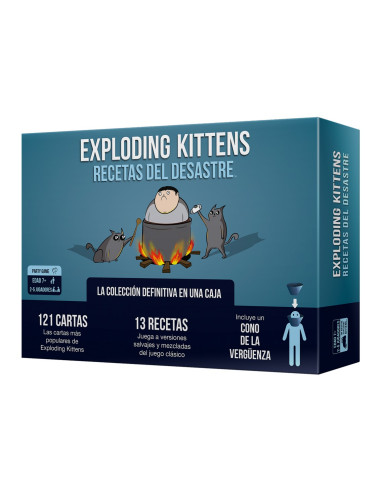 Juego de mesa exploding kittens recetas del desastre pegi 7